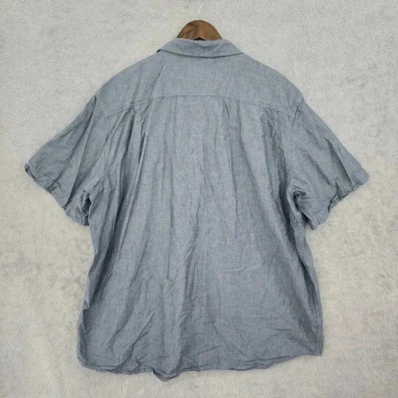 Carhartt Blue Short Sleeve Button-Up Shirt 2XL Loose Fit Men's 12CT - Picture 2 of 7